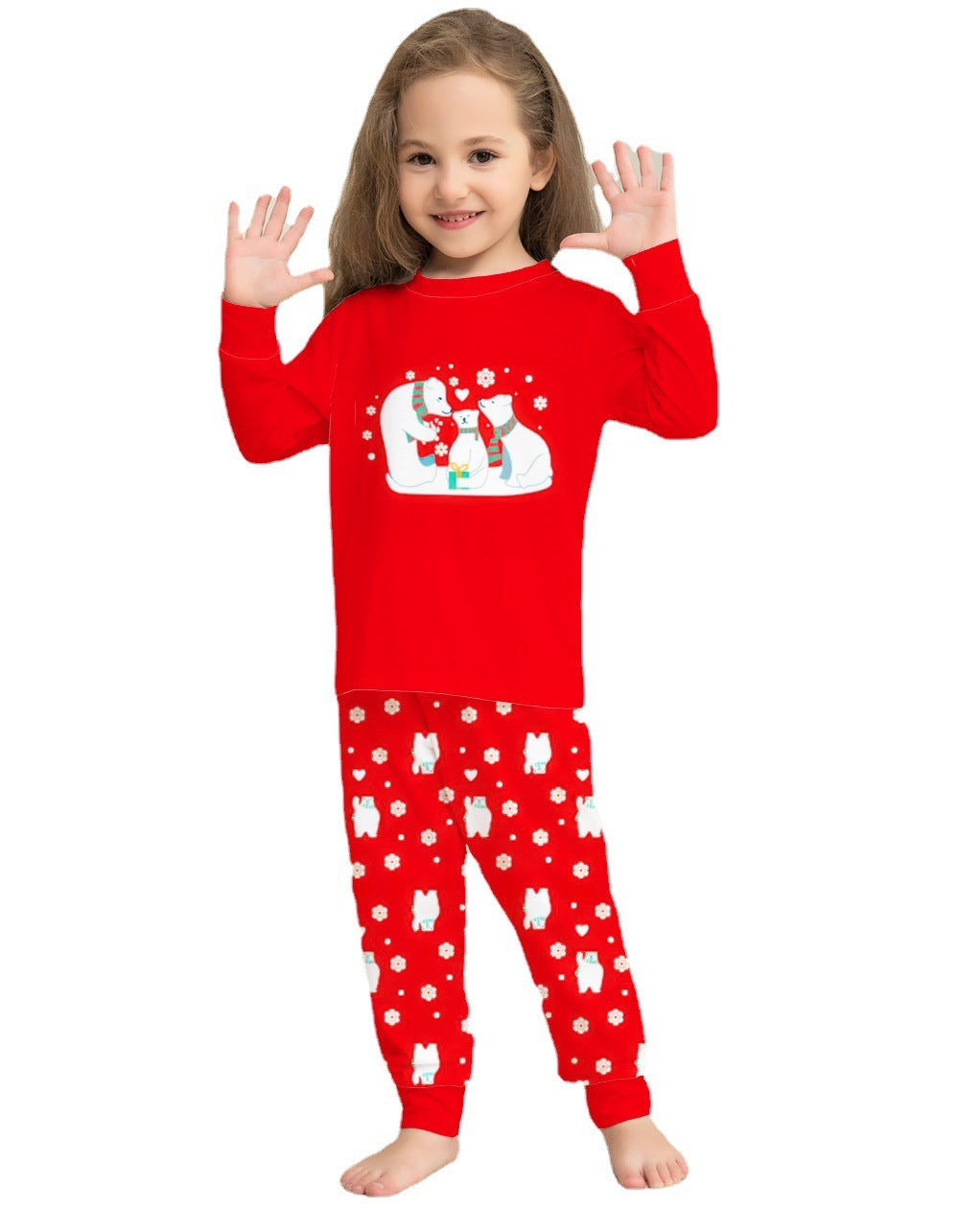 Christmas Family Pajamas Matching Sets Christmas Sleepwear Parent-Child Pjs Outfit For Christmas Holiday Xmas Party EHAD +