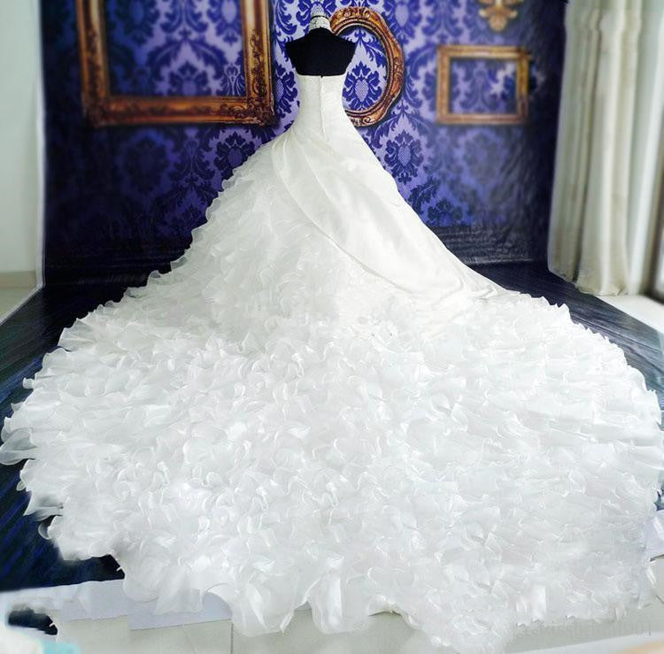Wedding Dress Wholesale High-end Dress With Big Tail EHAD +
