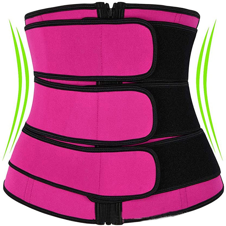Tummy Sweat Shapewear Bodysuits Women Waist Trainer Slimming 2-3 Belts Workout Shaper Corset EHAD +