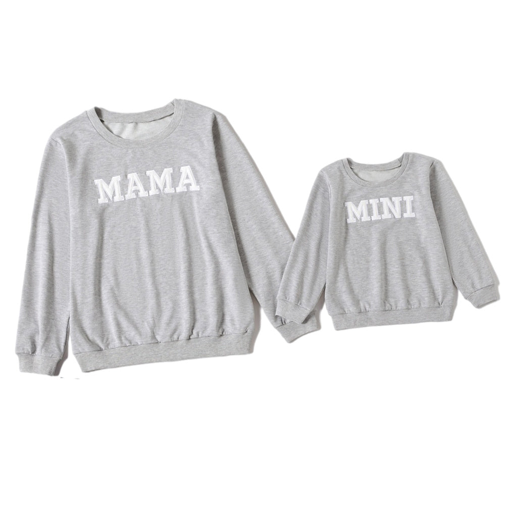 Explosive Letter Printed Sweater Parent-child Sweater EHAD +