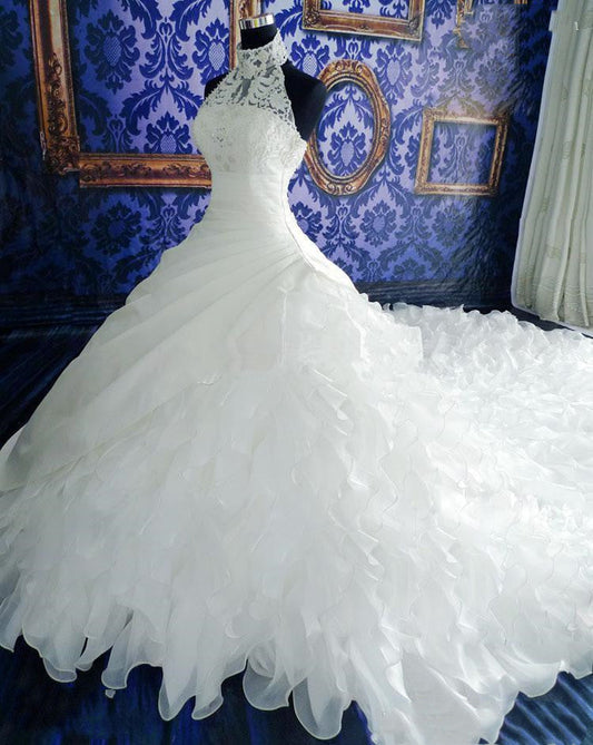 Wedding Dress Wholesale High-end Dress With Big Tail EHAD +
