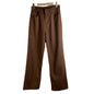 Brown Jeans Retro American Solid Color Looks Thin EHAD +