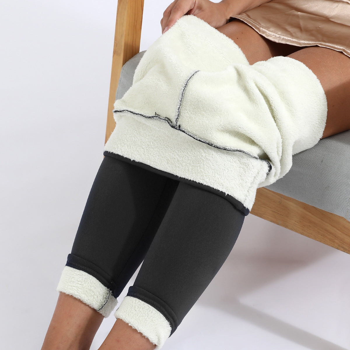 Winter Leggings Warm Thick High Stretch Lamb Cashmere Leggins Skinny Fitness Woman Pants EHAD +
