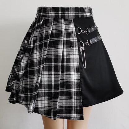 Gothic Pleated Short Skirt Skirt Women EHAD +