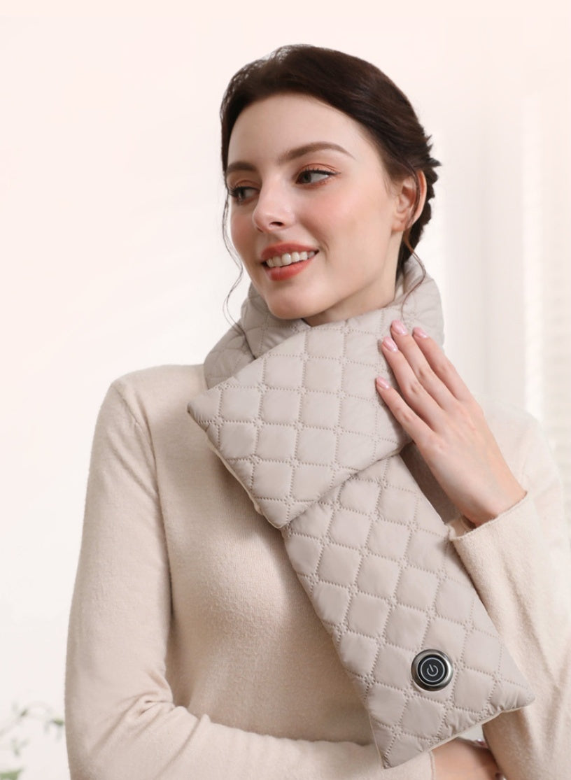 Electric Heating Scarf 3 Gear Heating Pads Outdoor Warm Heated Scarf USB Heater Thermal Shawl Neck Brace Warm Bib For Women Men EHAD +