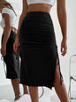 Ladies Skirts Women's Dresses Cross Drawstring Hips EHAD +