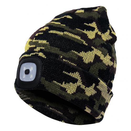 LED Knit Hat Button Cell Type Knitted Hat With Light Glowing EHAD +