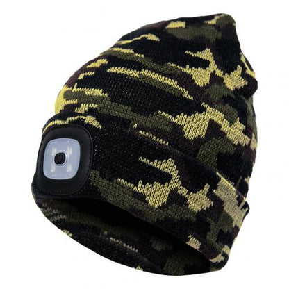 LED Knit Hat Button Cell Type Knitted Hat With Light Glowing EHAD +
