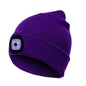 LED Knit Hat Button Cell Type Knitted Hat With Light Glowing EHAD +