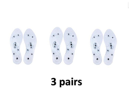 Magnet Magnetic Plus Elastomer Transparent Silicone Massage Insole Health Massage Insole Magnetic Therapy Anti-fatigue EHAD +