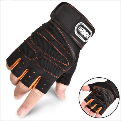 Cycling Gloves Half Finger Breathable Elastic Outdoor Bike Bicycle Riding Fitness Glove Accessories EHAD +