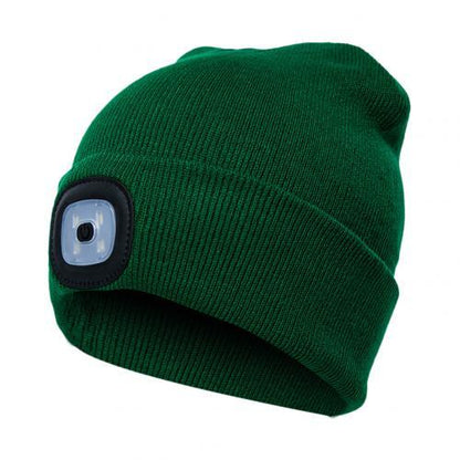 LED Knit Hat Button Cell Type Knitted Hat With Light Glowing EHAD +
