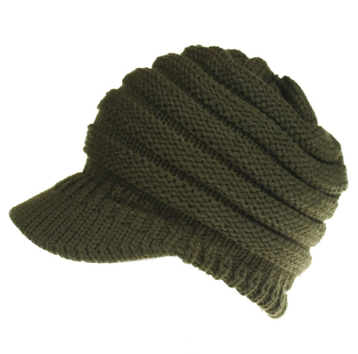 Women Ponytail Beanies Autumn Winter Hats Female Soft Knitting Caps Warm Ladies Skullies EHAD +