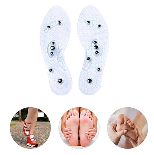 Magnet Magnetic Plus Elastomer Transparent Silicone Massage Insole Health Massage Insole Magnetic Therapy Anti-fatigue EHAD +