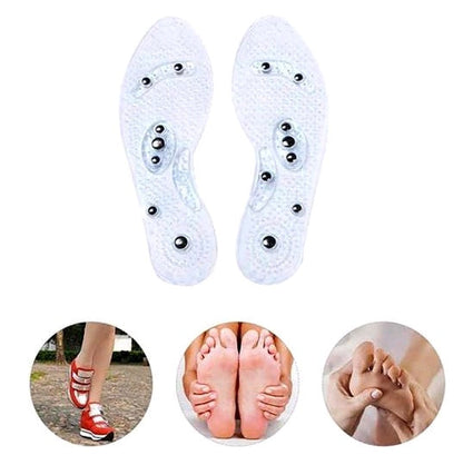 Magnet Magnetic Plus Elastomer Transparent Silicone Massage Insole Health Massage Insole Magnetic Therapy Anti-fatigue EHAD +