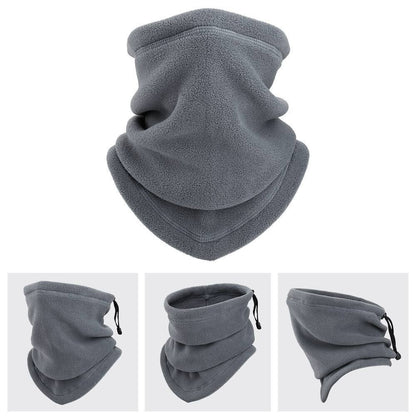 Winter Windproof Scarves Fleece Tube Scarf Mask Soft Half Face Cover SKi Snowboard Neck Warmer Gaiter Fashion Women Men Winter Fleece Face Mask Scarf Balaclava Neck Warmer EHAD +