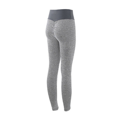 Plaid Leggings Fitness Yoga Pants Women's Seamless High Waist Breathable Gym Leggings EHAD +