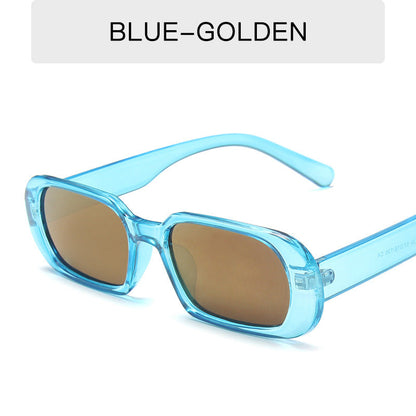 Retro Small Frame Sunglasses Female Candy Color Colorful Fashion Sunglasses EHAD +