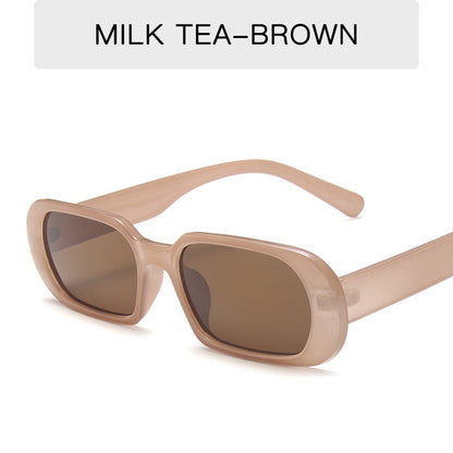 Retro Small Frame Sunglasses Female Candy Color Colorful Fashion Sunglasses EHAD +