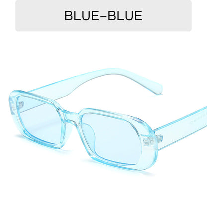 Retro Small Frame Sunglasses Female Candy Color Colorful Fashion Sunglasses EHAD +