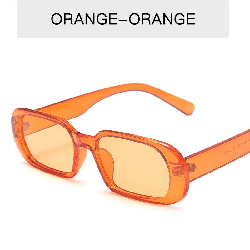 Retro Small Frame Sunglasses Female Candy Color Colorful Fashion Sunglasses EHAD +