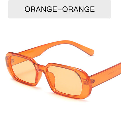 Retro Small Frame Sunglasses Female Candy Color Colorful Fashion Sunglasses EHAD +
