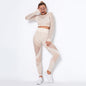 Seamless Knitted Absorbent Yoga Long-Sleeved Suit Yoga Wearsuit EHAD +