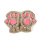 Winter Lovely Half Cover Paw Bear Cat Claw Gloves Short Finger EHAD +