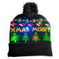 LED Christmas Hat Sweater Knitted Beanie Christmas Light Up Knitted Hat Christmas Gift  Kids Xmas New Year Decorations EHAD +