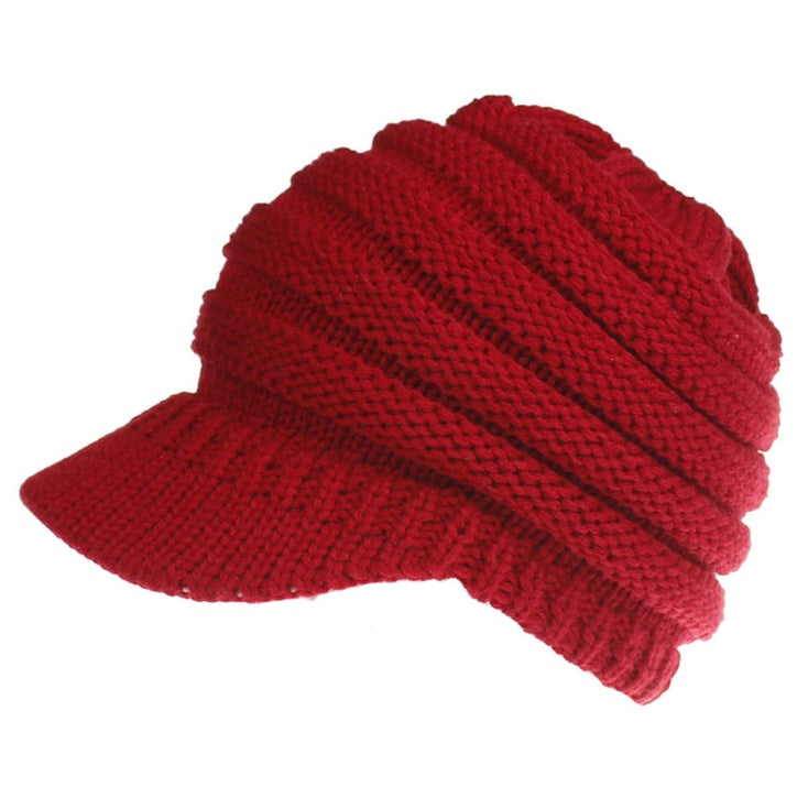 Women Ponytail Beanies Autumn Winter Hats Female Soft Knitting Caps Warm Ladies Skullies EHAD +