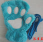 Winter Lovely Half Cover Paw Bear Cat Claw Gloves Short Finger EHAD +