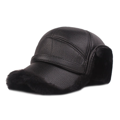 Leather cap men's cap EHAD +