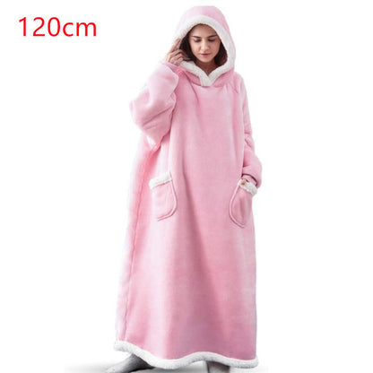 Winter TV Hoodie Blanket Winter Warm Home Clothes Women Men Oversized Pullover With Pockets EHAD +