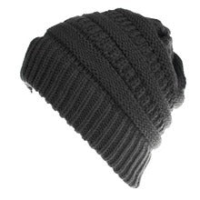 Mixed Color Knitted Wool Hat Ladies Non-labeled Ponytail Hat EHAD +