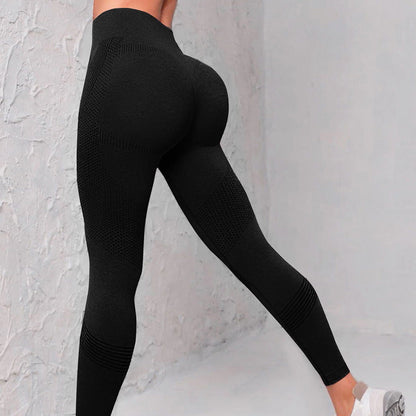 High Waist Seamless Yoga Pants Women's Solid Color Dot Striped Print Butt Lifting Leggings Fitness Running Sport Gym Legging Outfits EHAD +