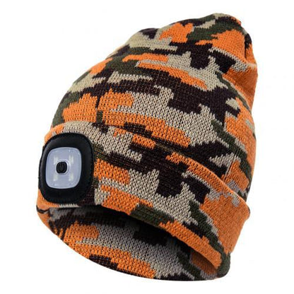 LED Knit Hat Button Cell Type Knitted Hat With Light Glowing EHAD +