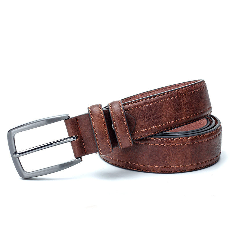 Men Vintage Belts For Jeans Luxury Split Leather Belt Men Famous Belt For Man Designer Belts With Vintage Style EHAD +
