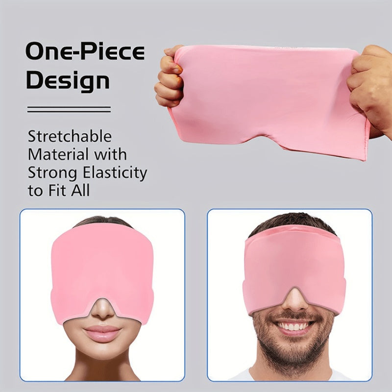 Ice Compress Headache Eye Mask Hat Relief For Migraines, Stress, And Tension Massage Tool EHAD +