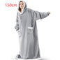 Winter TV Hoodie Blanket Winter Warm Home Clothes Women Men Oversized Pullover With Pockets EHAD +