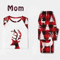 Christmas European And American Christmas Deer Head Print Parent-child Home Service Suit EHAD +