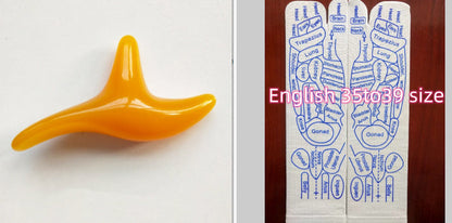 Massage Relieve Tired Feet Socks Acupressure Foot Massager Reflexology Socks Foot Point Sock Foot Point Tool Physiotherapy Sock EHAD +