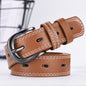 Two-line Men's And Women's Belts Young Students Hollow Out All-match Thin Trousers Belts Korean Denim Dress Belts EHAD +