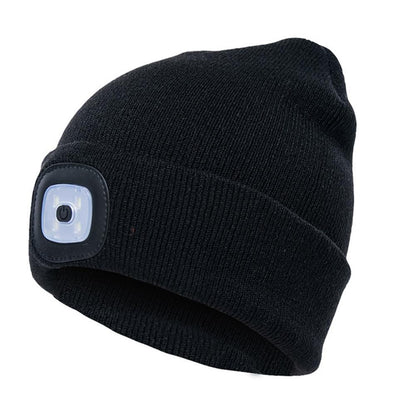 LED Knit Hat Button Cell Type Knitted Hat With Light Glowing EHAD +