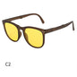 Trendy Foldable Sunglasses For Women TR Polarized Folding Sun Glasses EHAD +