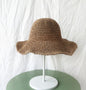 Summer Outing Sunscreen Hat for Women with Foldable Straw Hats Holiday Cool Hat Beach Hat EHAD +