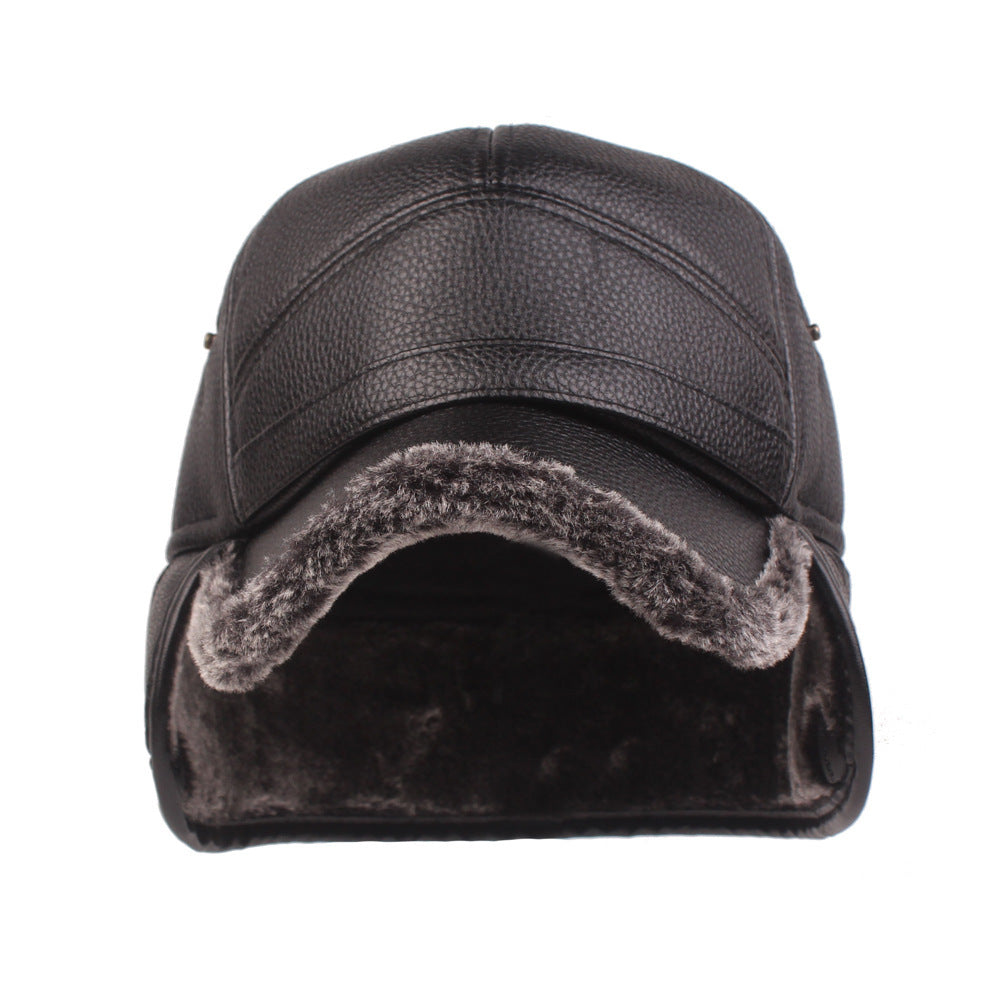 Leather cap men's cap EHAD +