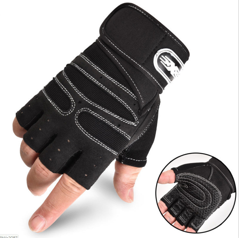 Cycling Gloves Half Finger Breathable Elastic Outdoor Bike Bicycle Riding Fitness Glove Accessories EHAD +