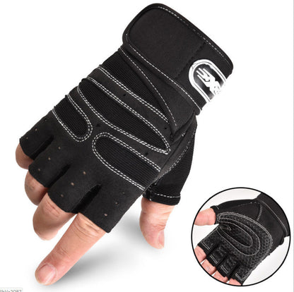 Cycling Gloves Half Finger Breathable Elastic Outdoor Bike Bicycle Riding Fitness Glove Accessories EHAD +