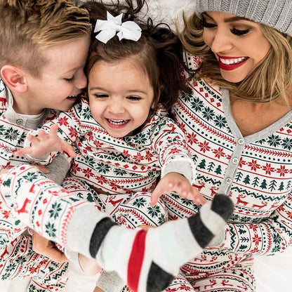 Christmas Pajamas Family Matching New Year Father Mother Kids Baby Look Clothes Set Dad Mom And Daughter Son Pyjamas Outfit EHAD +