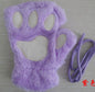 Winter Lovely Half Cover Paw Bear Cat Claw Gloves Short Finger EHAD +